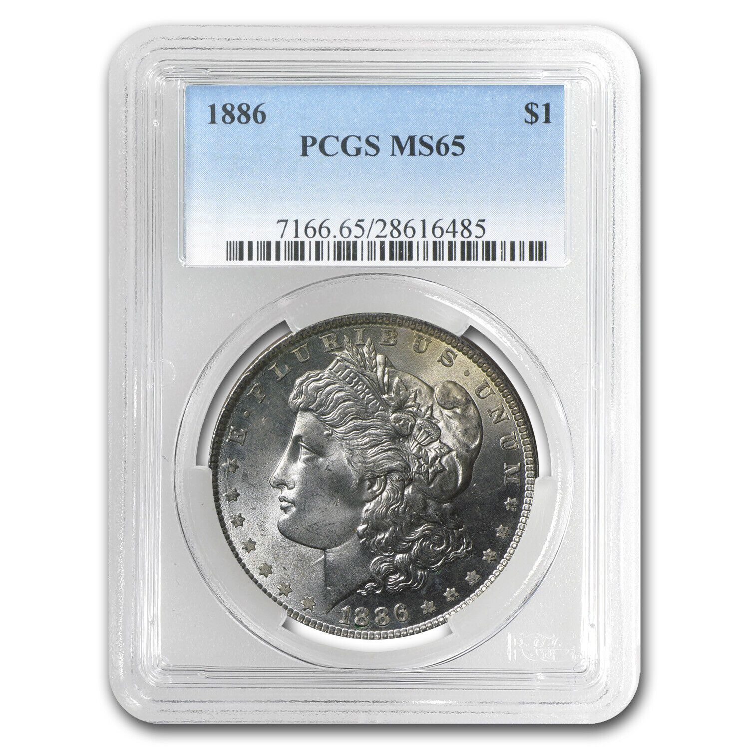 1886 Morgan Dollar MS-65 PCGS