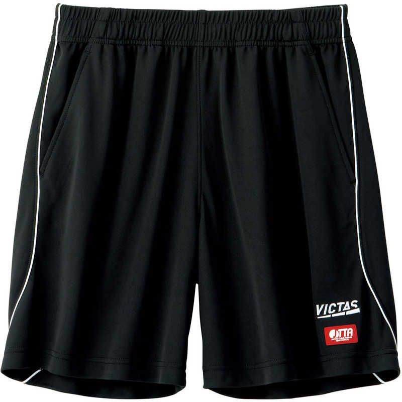 【 新品 未開封 】 VICTAS 男女兼用 卓球 ユニフォーム サイドパイピングゲームパンツ(SIDE PIPING GP)(2XLサイズ/) ブラック×ホワイト 622111 未使用 送料無料