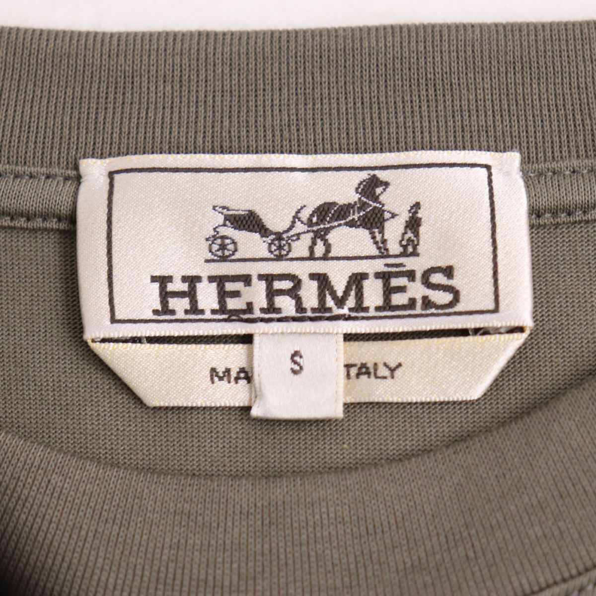 未使用品◇22SS HERMES エルメス カヴァルカード コットン100％ 半袖 T ...