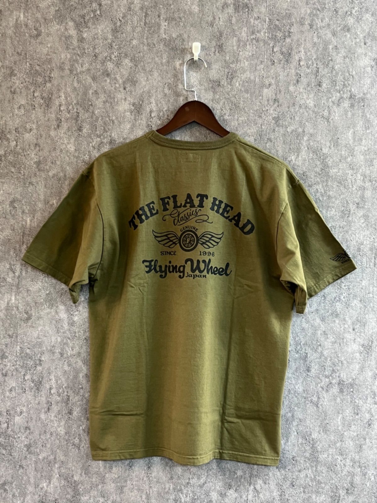 THE FLAT HEAD フラットヘッド 3本針の1本外し Tシャツ FN-THC-043