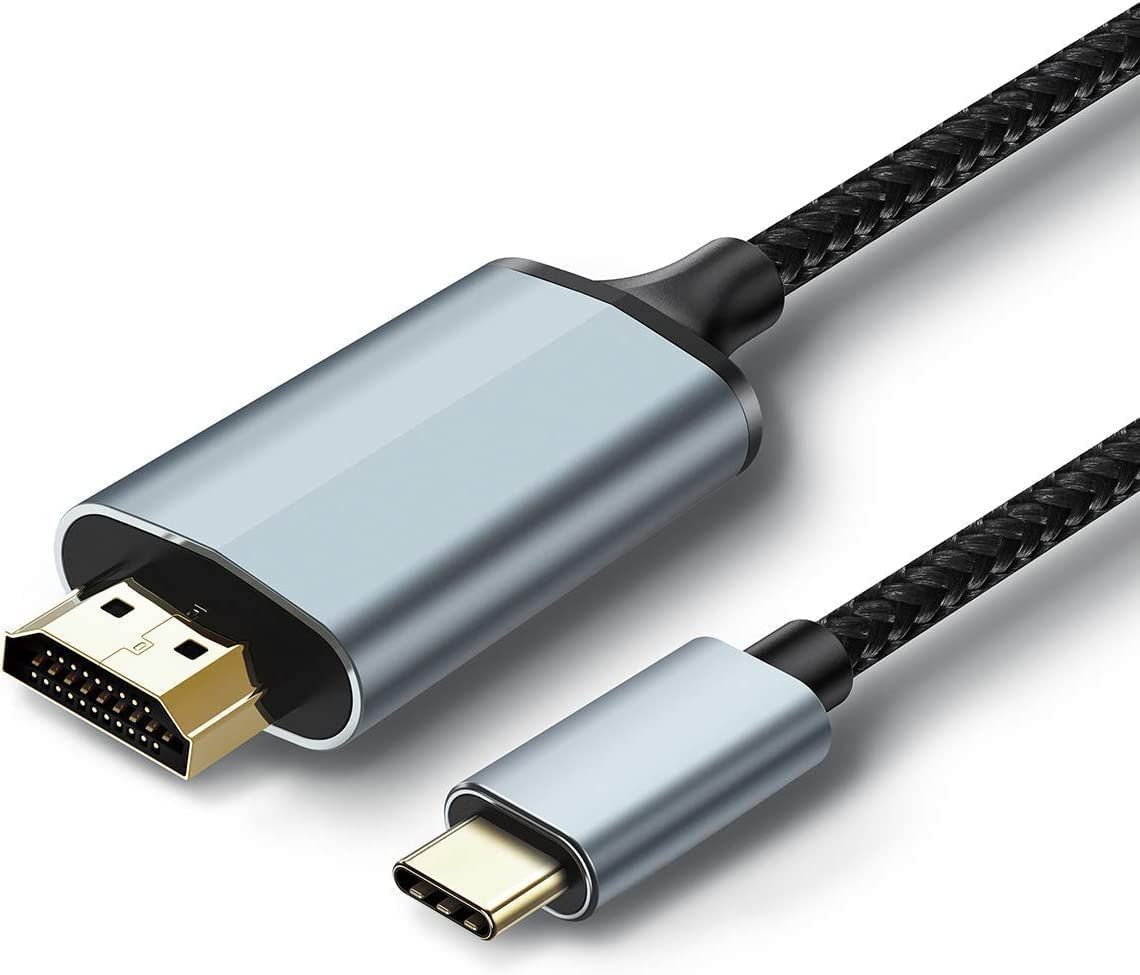【新着商品】映像出力接続ケーブルタイプC to hdmi to 対応 HDMI 40Gbps転送 設定不要 HDMI MacBook C Air用、MacBook Pro用、iPad C Pro用 C 2020/2018、iMac用、Huawei Matebo