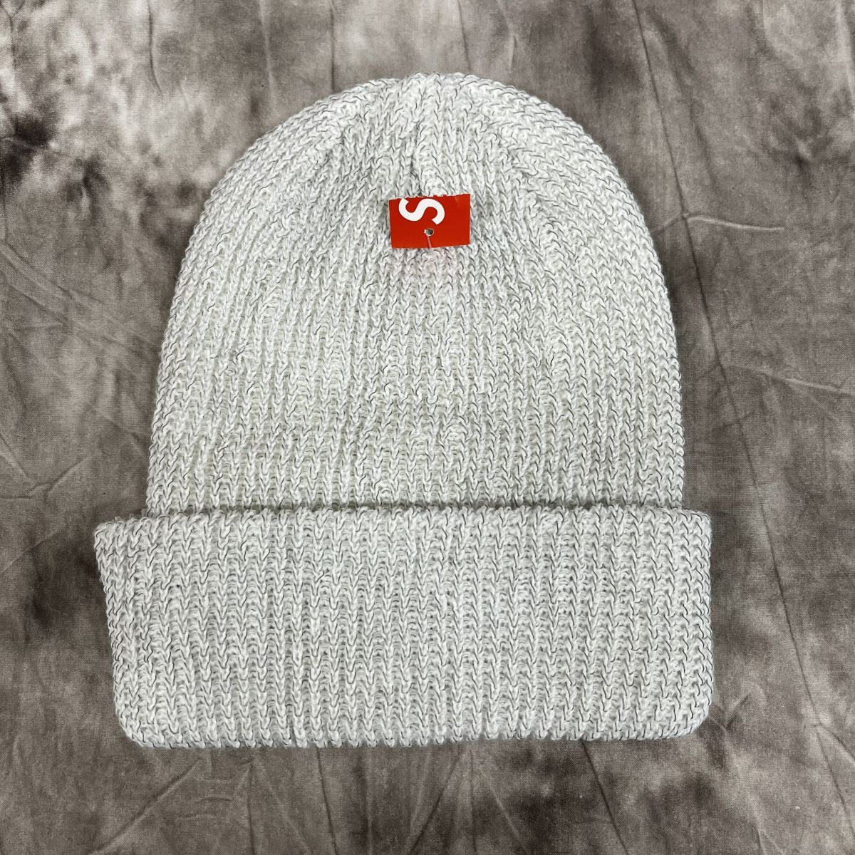 未使用】Supreme/シュプリーム【17AW】Reflective Loose Gauge Beanie