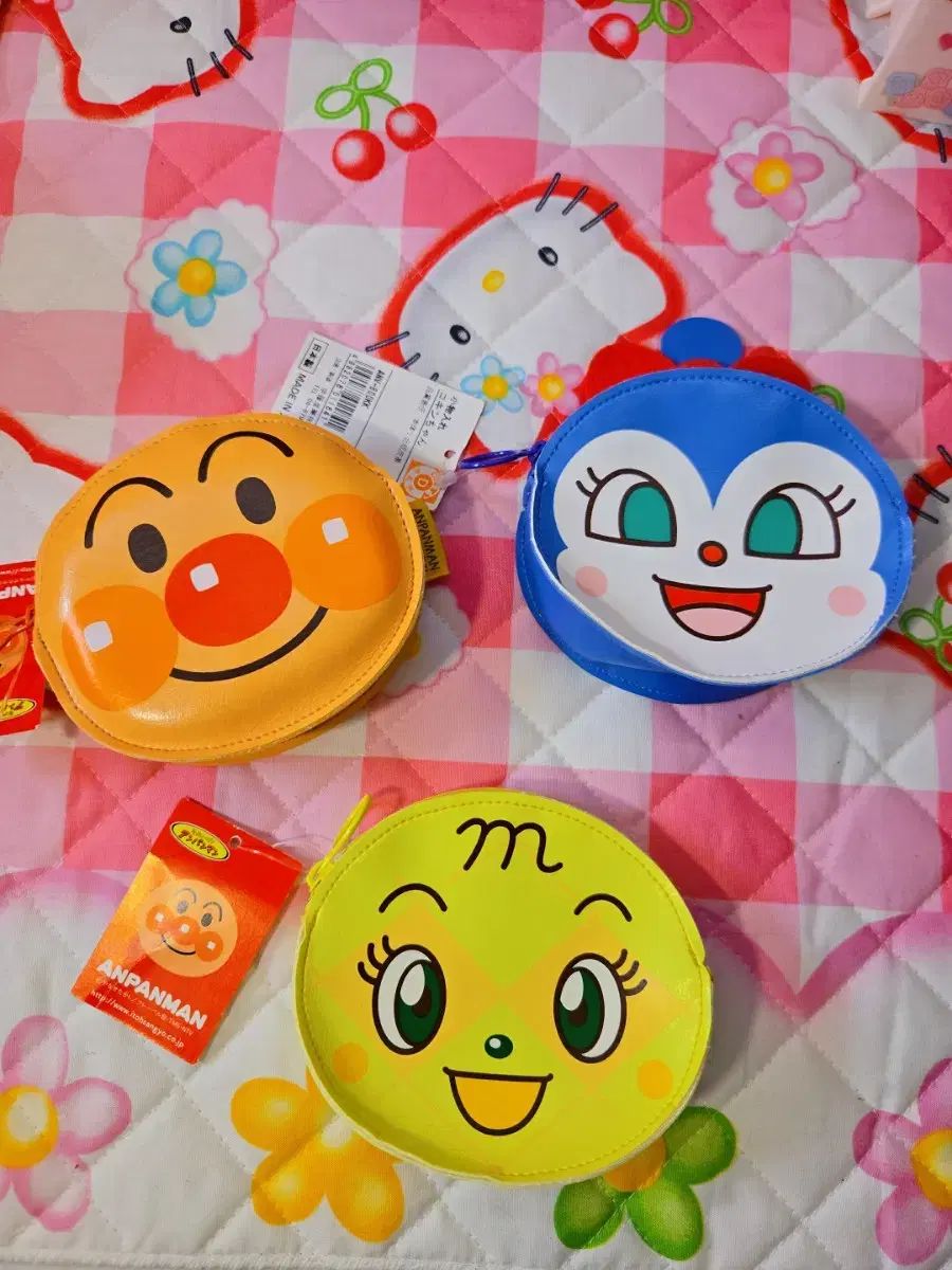 アンパンマン ガラガラ メロンブレッドガール 小銭入れ ミニポーチ