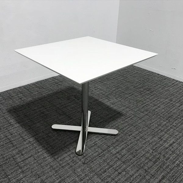 ミーティングテーブル 完成品 角テーブル ウェストコーストインダストリーズ プラス ホワイト