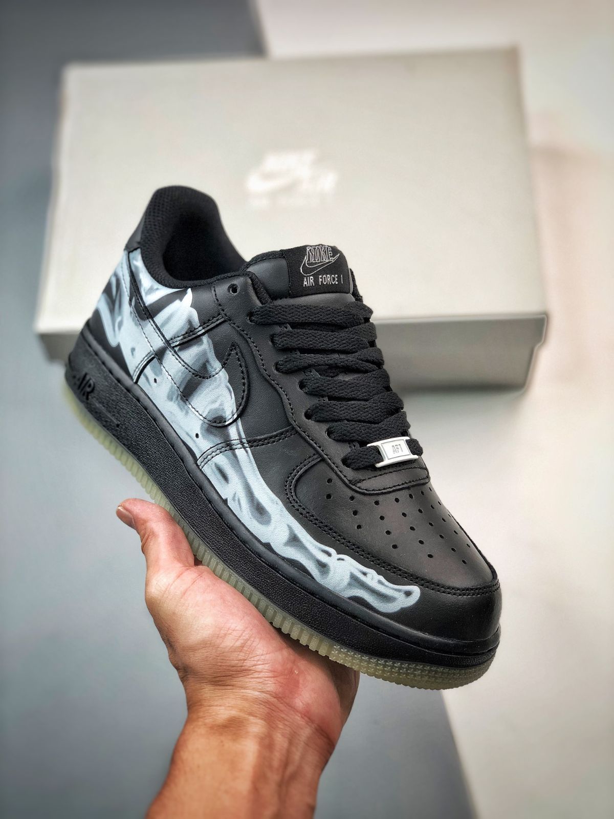 NIKE AIR FORCE 1 LOW "BLACK SKELETON"