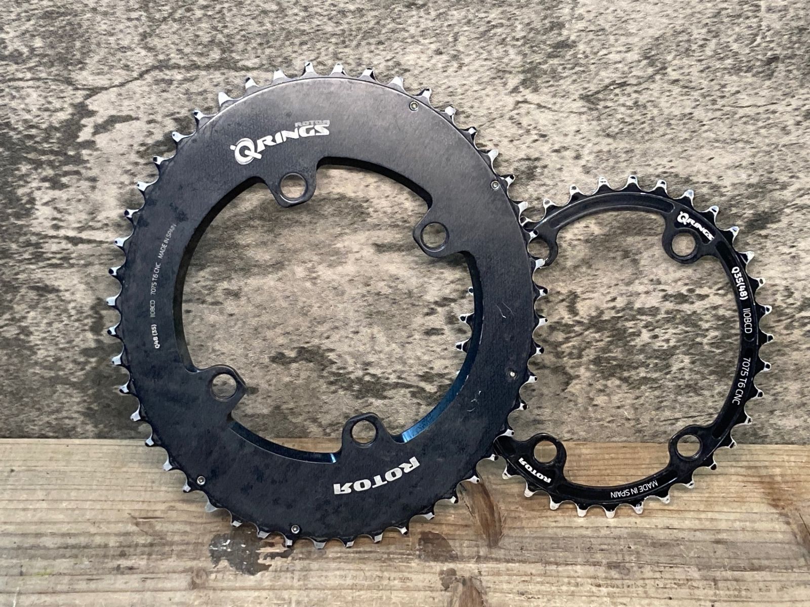 JD489 ローター ROTOR QRINGS チェーンリング 48/35T 楕円 4H