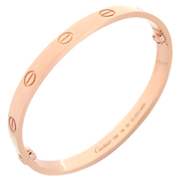 カルティエ Cartier ブレスレット Love ラブブレス K18PG ピンクゴールド #16 750 18k 18金 バングル B6067416【中古】