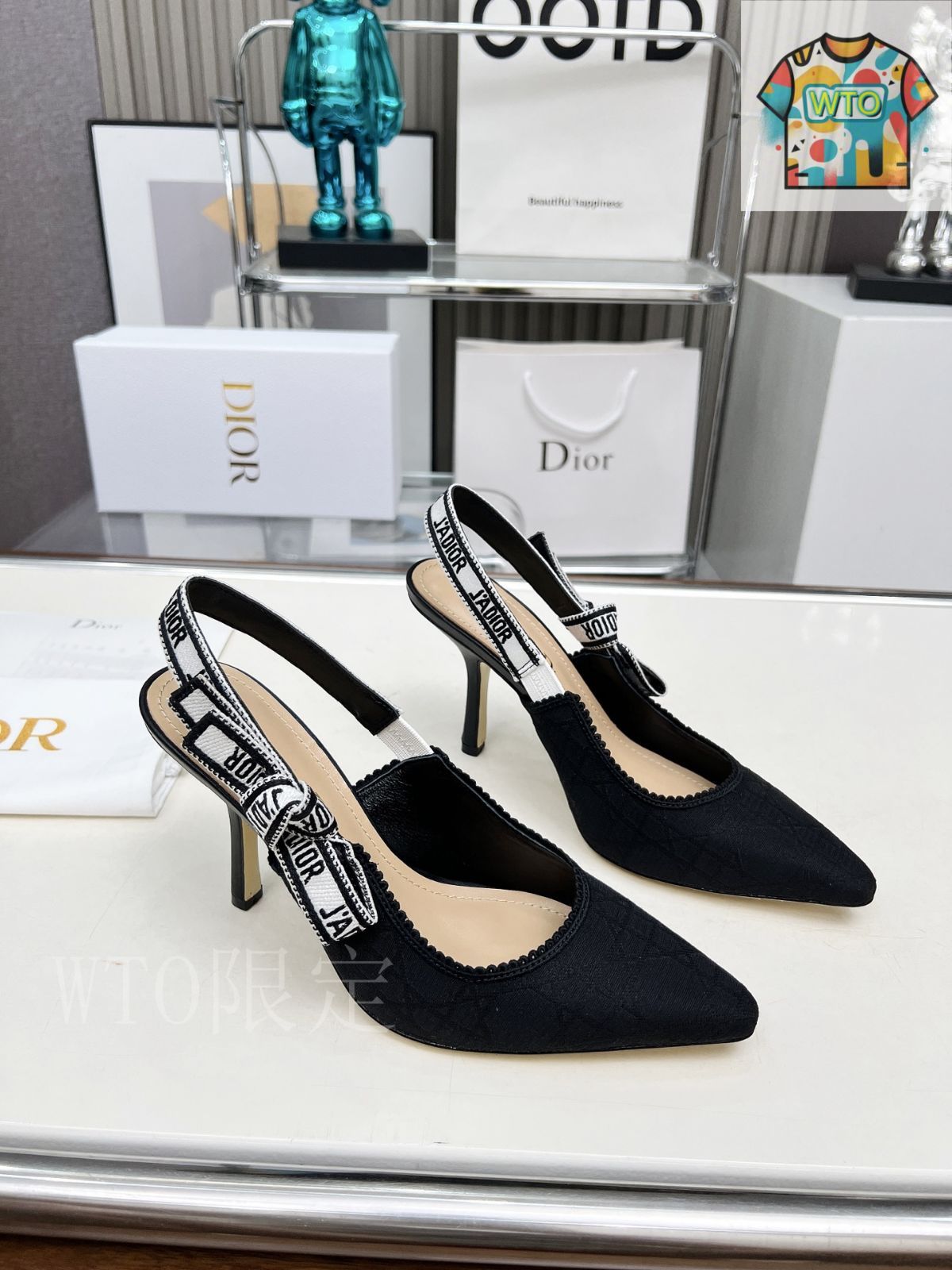 【ヒールのデザインが☆】Dior Or Dior Tribales ヒールサンダル DIOR | Dior Tribales ヒールサンダル サテン