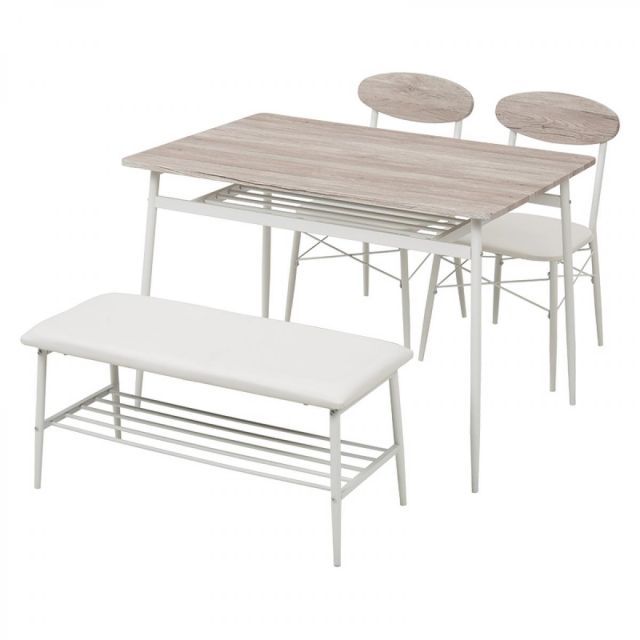 萩原 Hagihara LDS-4744WH ダイニング４点セット 新生活 インテリア 家具おしゃれ