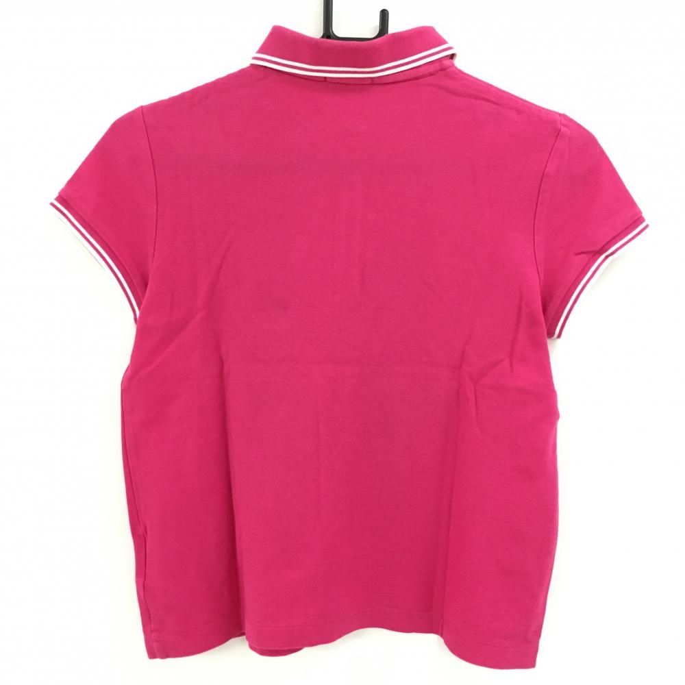 モンクレール ポロシャツ ライトピンク Light Pink Striped Trim Cotton Piquet Polo Shirt - Polos & T