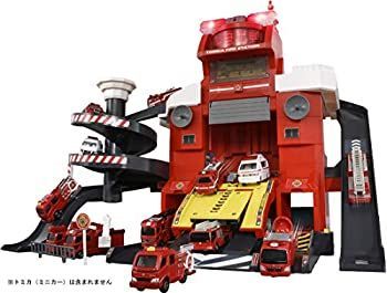 【中古-非常に良い】 トミカ 無線でピピッと出動指令! 変形ファイヤーステーション