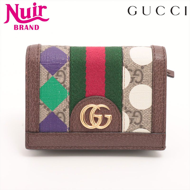 GUCCI グッチ 二つ折り財布 オフィディア コンパクト