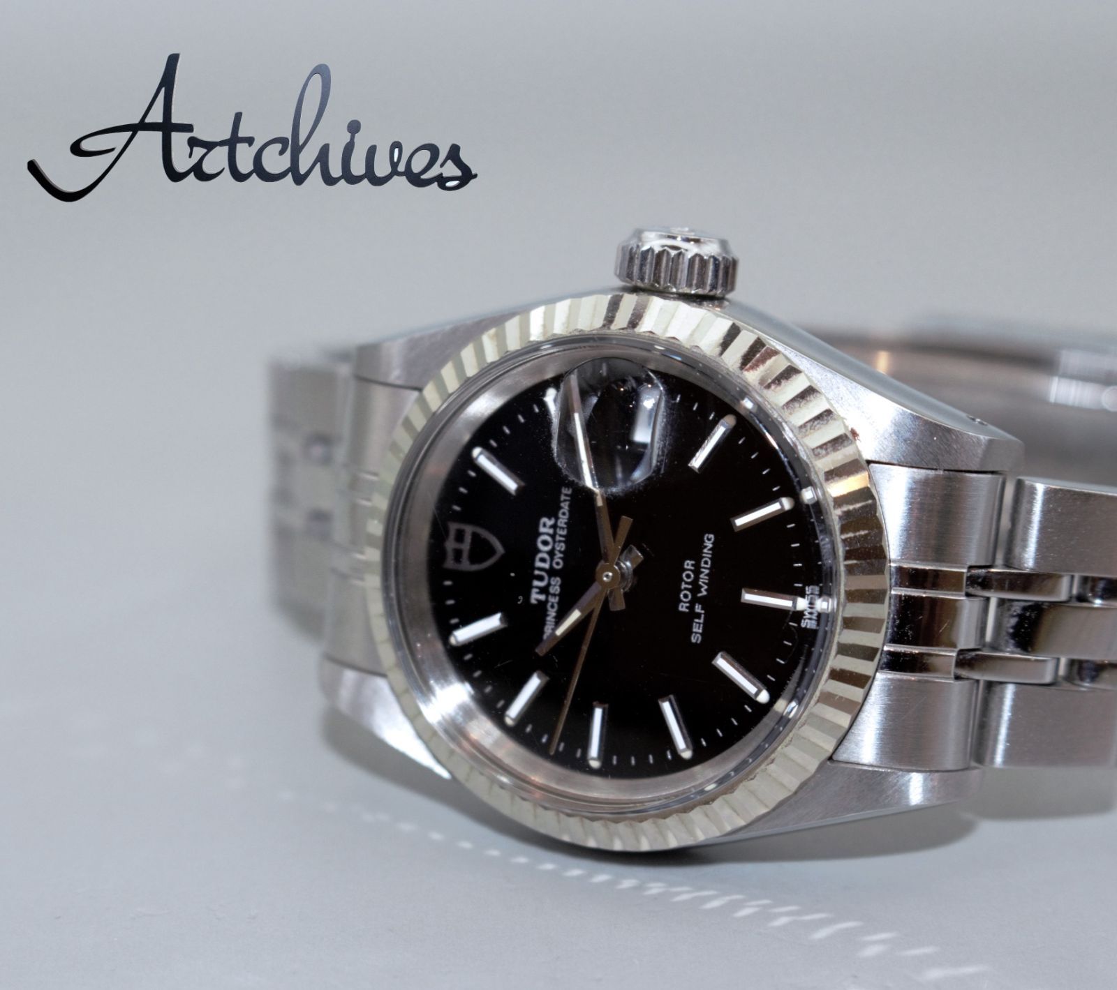 VRW-925 時計 TUDOR チューダー 92414 プリンセスデイト BK文字盤 レディース 自動巻き 腕時計 稼動品