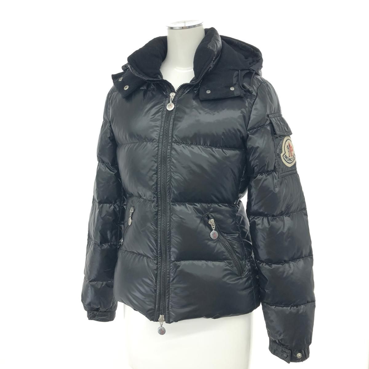 MONCLER モンクレール ダウンジャケット 小さいサイズ:00 Z6H0120 ブラック レディース BADIA Z6H0120 ビックワッペン  240001093006 - メルカリ