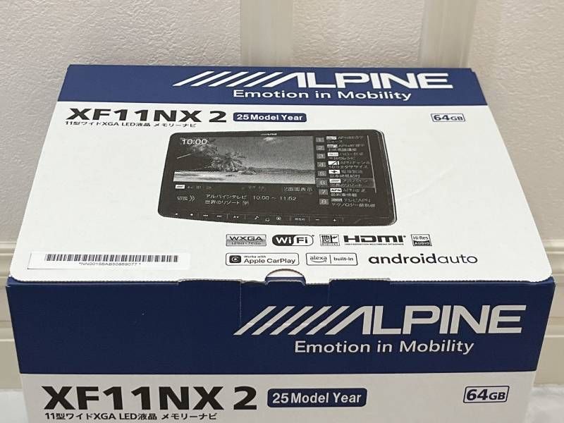 ① ALPINE XF11NX2 2025年モデル 11型ワイド メモリーナビ ALPINE