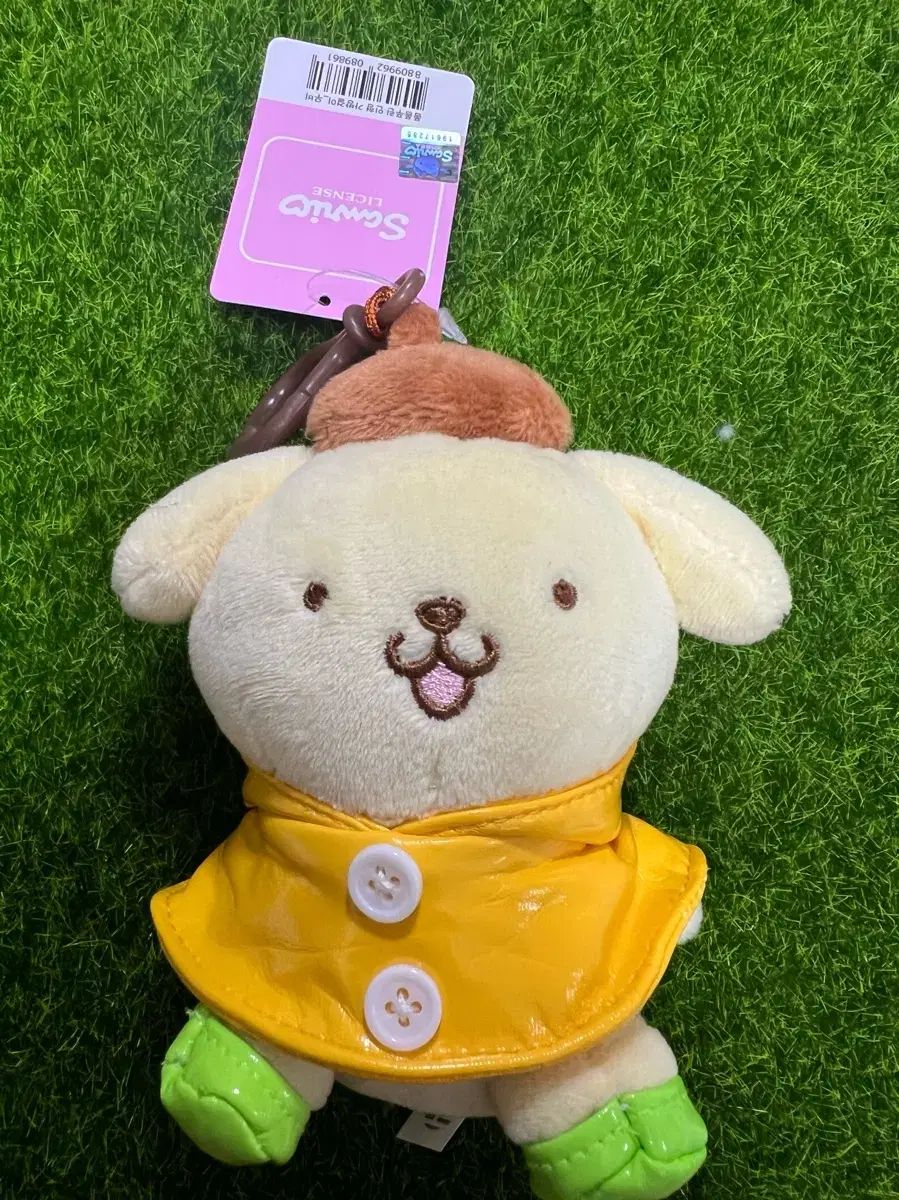 ポムポムプリン　レインコート　マスコット ポムポムプリン レインコート ポンチョ 子供用 ポムポムプリン