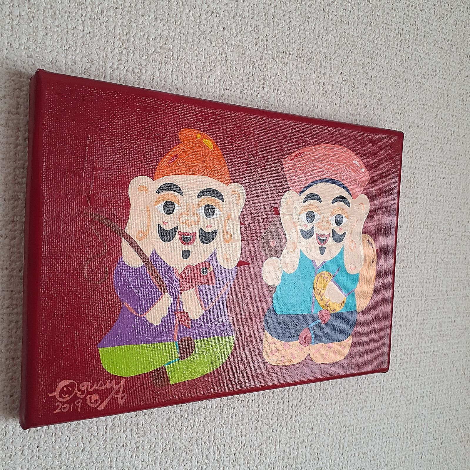 ハッピー恵比寿様ハッピー太陽画家小楠アキコ作品