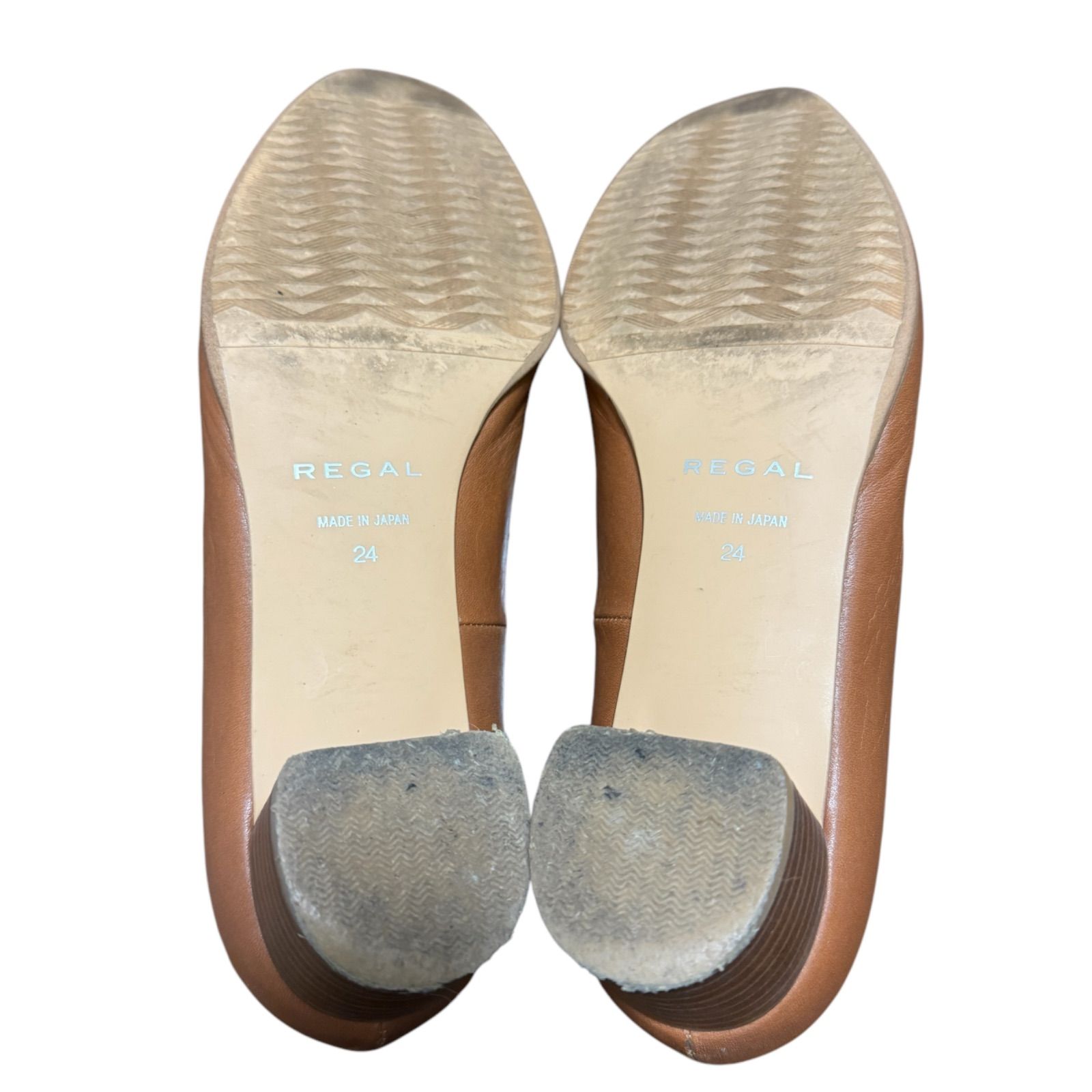 Z1044 REGAL リーガル パンプス タッセル ブラウン レディース 24cm