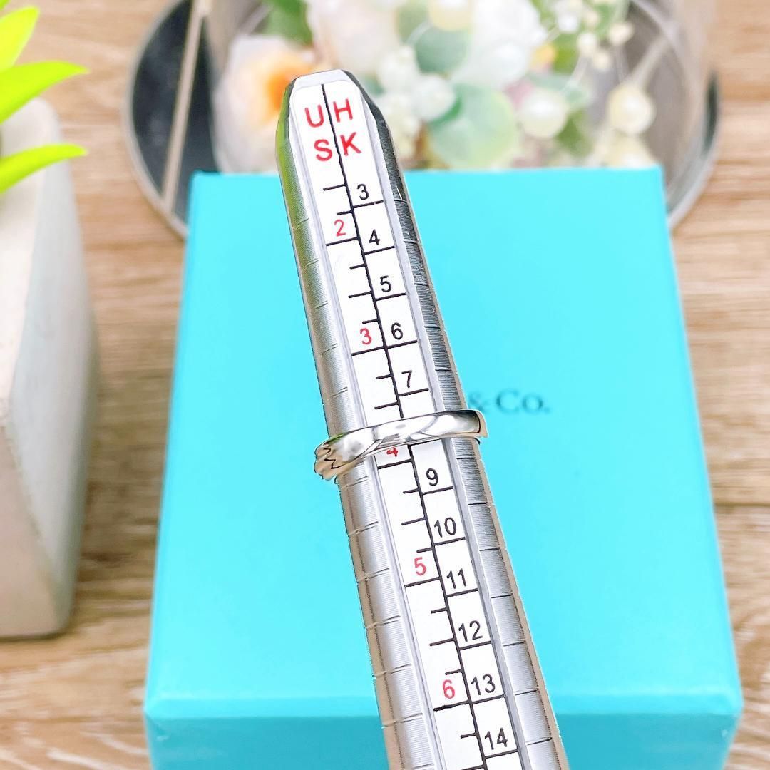 美品 ティファニー シグネチャー クロス リング 約6号 シルバー925 ティファニー シグネチャークロス シルバー925 クロスリング