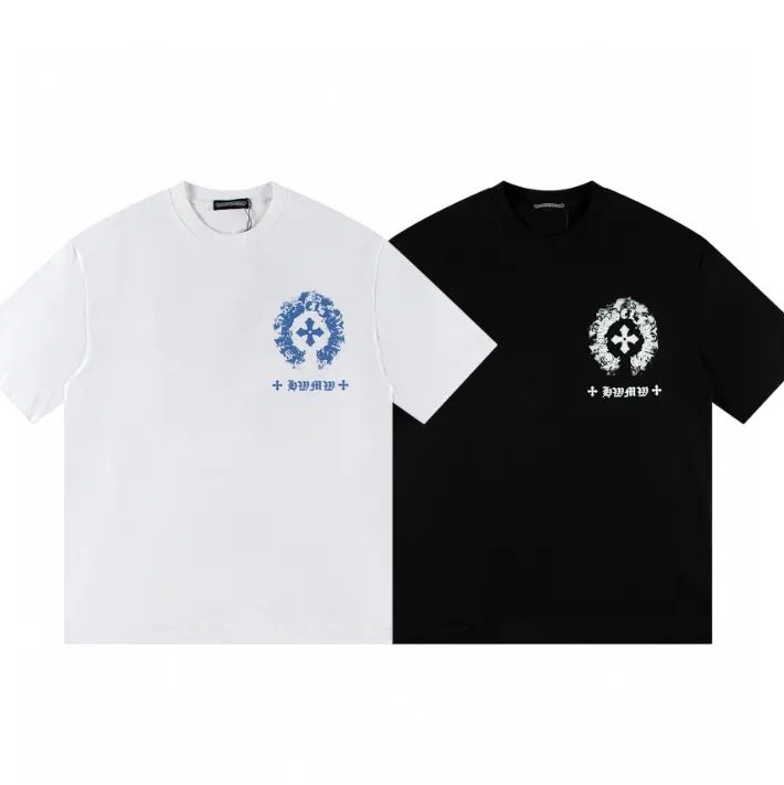 大人気 CHROME HEARTSトップス 半袖 Tシャツ 新品未使用 男女兼用 限定 ブラック、ホワイト2色選択 S/XL #W259