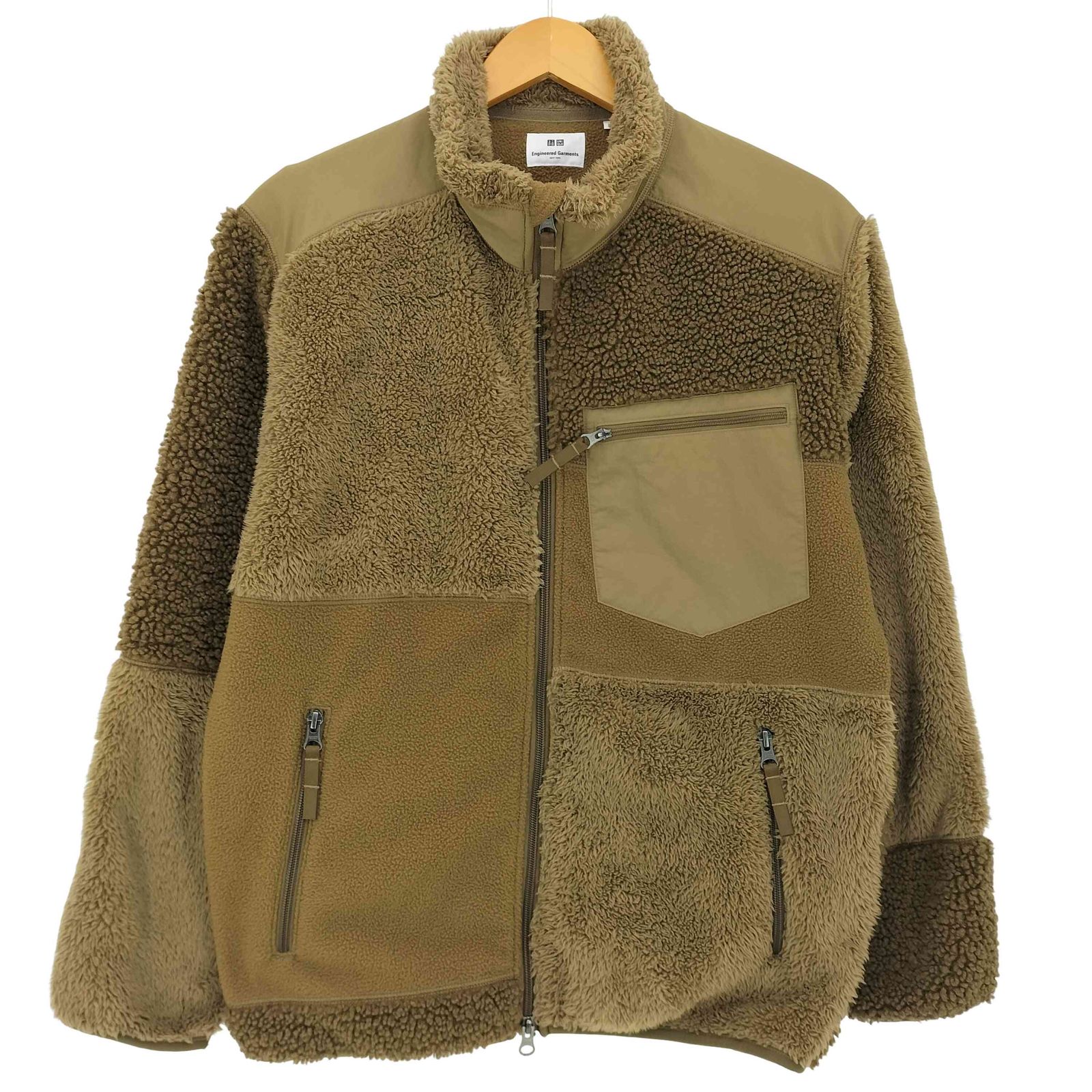 ユニクロ UNIQLO 24AW コンビネーションフリースジャケット メンズ JPN：S 