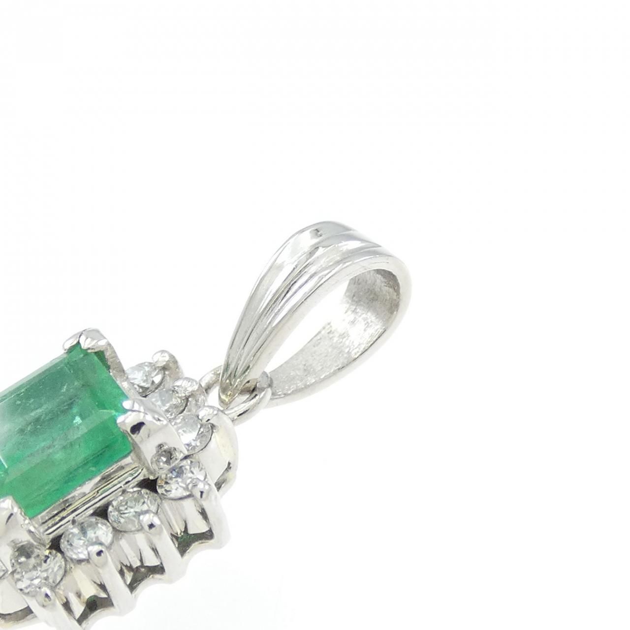 PT900 エメラルド ペンダント 0.53CT - メルカリ