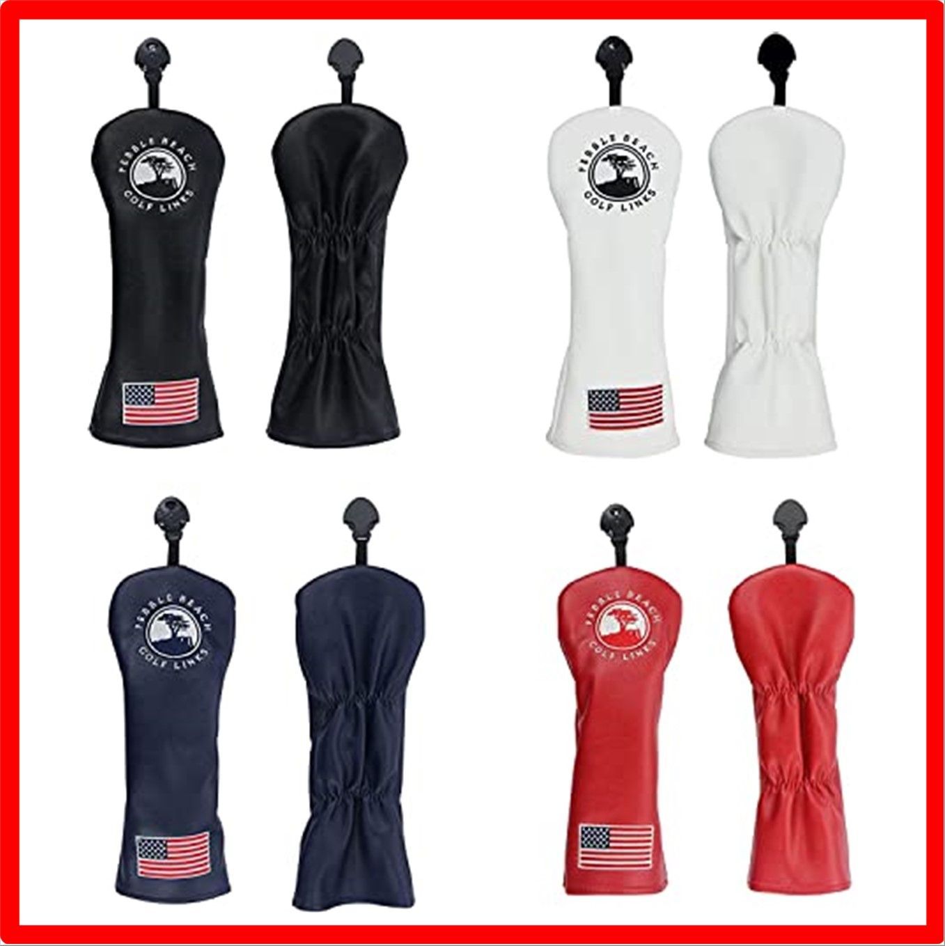 【匿名配送】PatternName: FW_ブラック ヘッドカバー ゴルフカバー ドライバーカバー ウッドカバー FW ユーティリティ用カバー UT用 変換ダグ