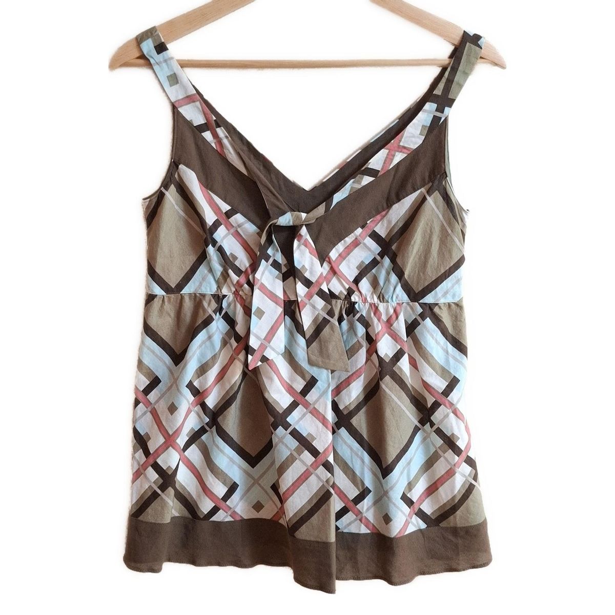Burberry Blue Label バーバリーブルーレーベル キャミソール サイズ38 M レディース - カーキ×マルチ
