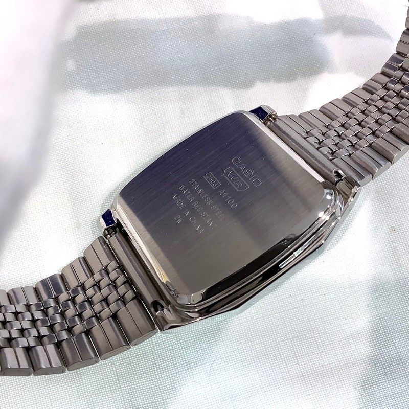 ✨️美品✨️ CASIO A1100D-1JF フルメタル シルバー カシオプレミアム 
