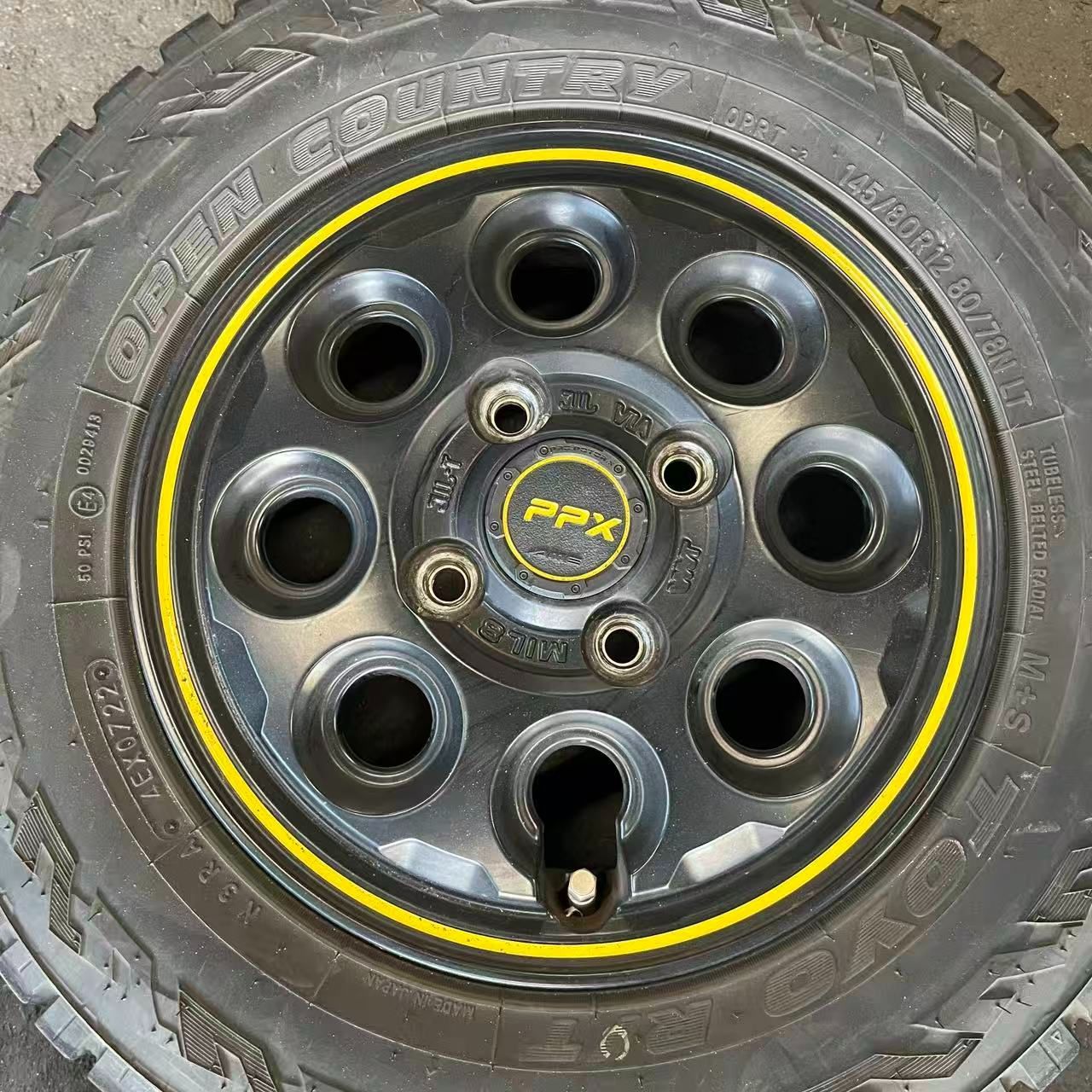 ３営業日以内発送 PPX MIL 8 ピーピーエックス ミルエイト 12インチ 3.50B 45 4-100 ホイール4本 AME 共豊 軽トラ 軽バン エブリイ キャリイ ハイゼット N-VAN TAXISZCZECINEK_PL