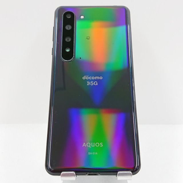 AQUOS R5G SH-51A ドコモ ブラックレイ 送料無料 本体 c08665 - メルカリ