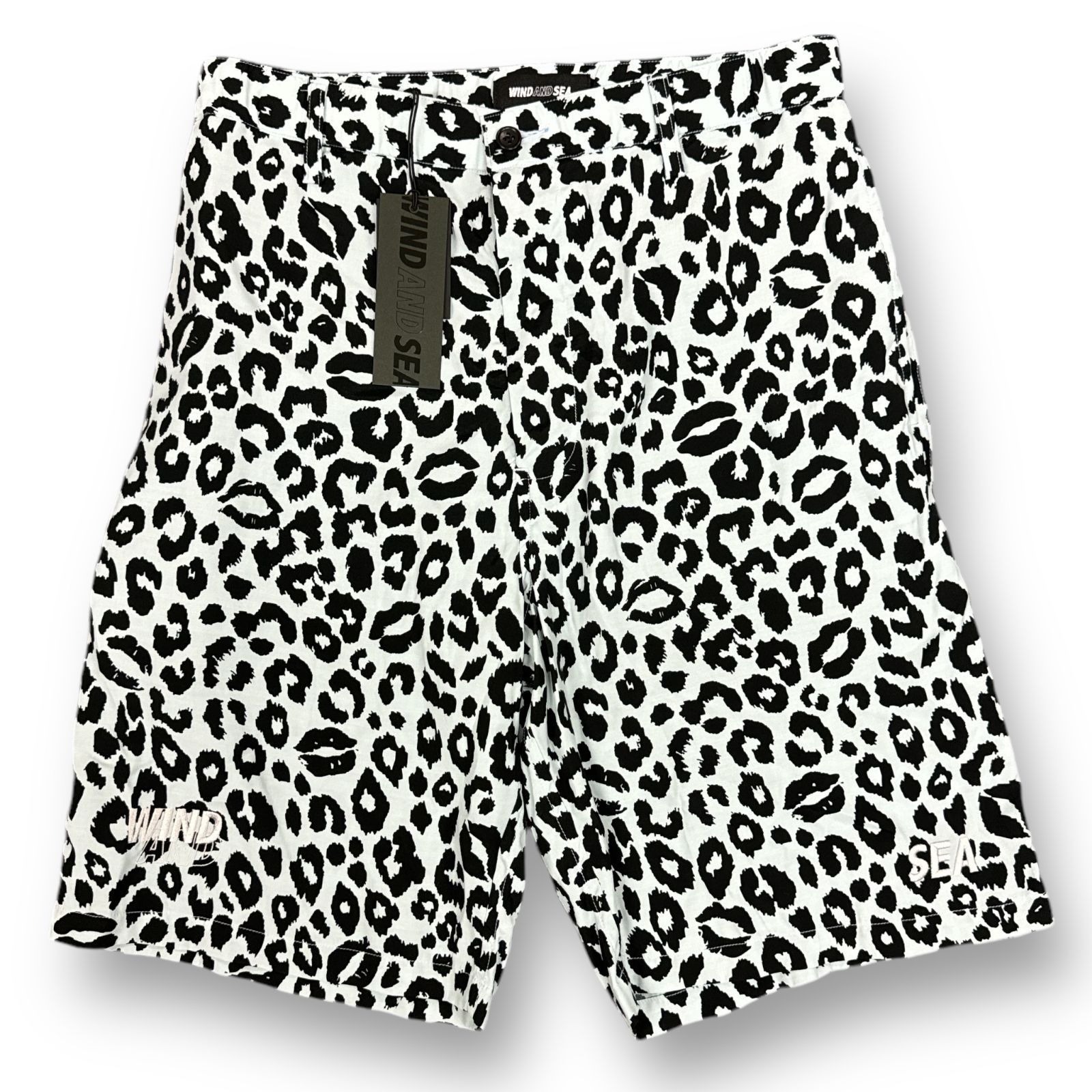 新品 MINEDENIM × WIND AND SEA 24SS WDS Lips Leopard Print Easy