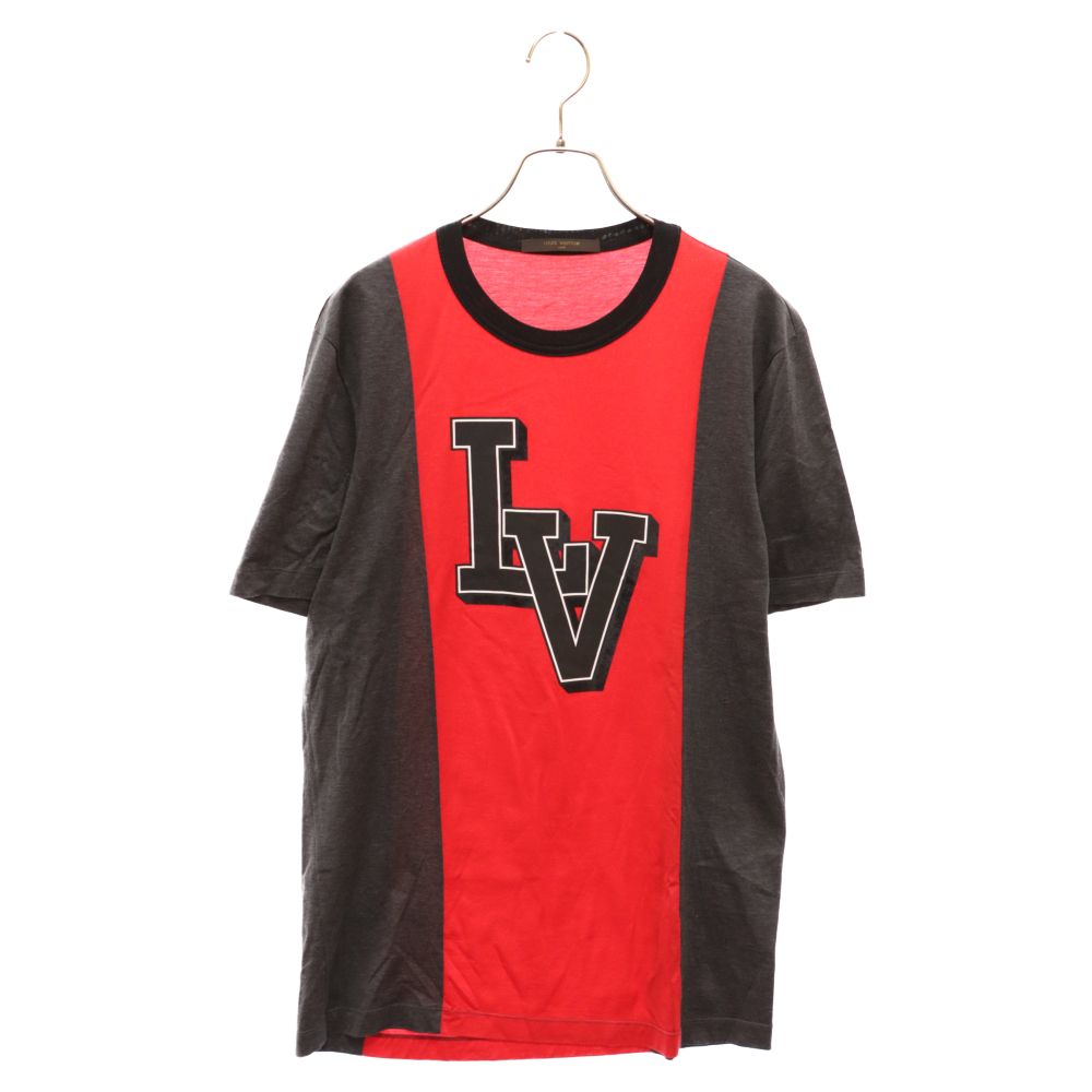 【VIP価格】ルイヴィトン バイカラー クルーネック Tシャツ VIP価格】ルイヴィトン バイカラー クルーネック Tシャツ