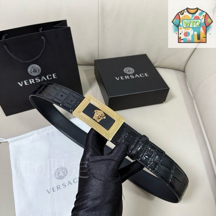 今日特価】Versace MEDUSA ヘッドレザーメンズベルト-2 - メルカリ