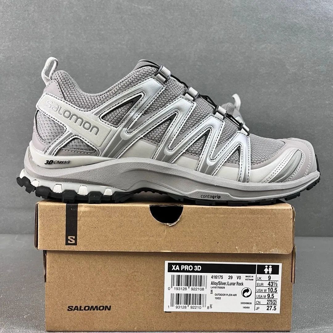 新品未使用のスポーツシューズ、男女兼 Salomon XA Pro 3D Alloy/Silver サロモン スニーカー 衝撃吸収・滑り止めローカットライトライフカジュアル  - メルカリ