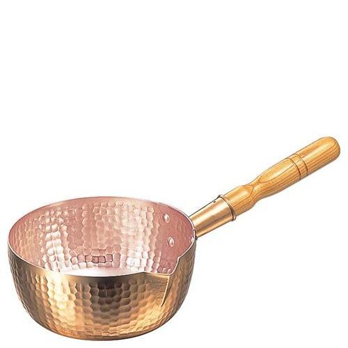 銅 打出 片口雪平鍋 内面錫引無 15cm |業務用| |送料別