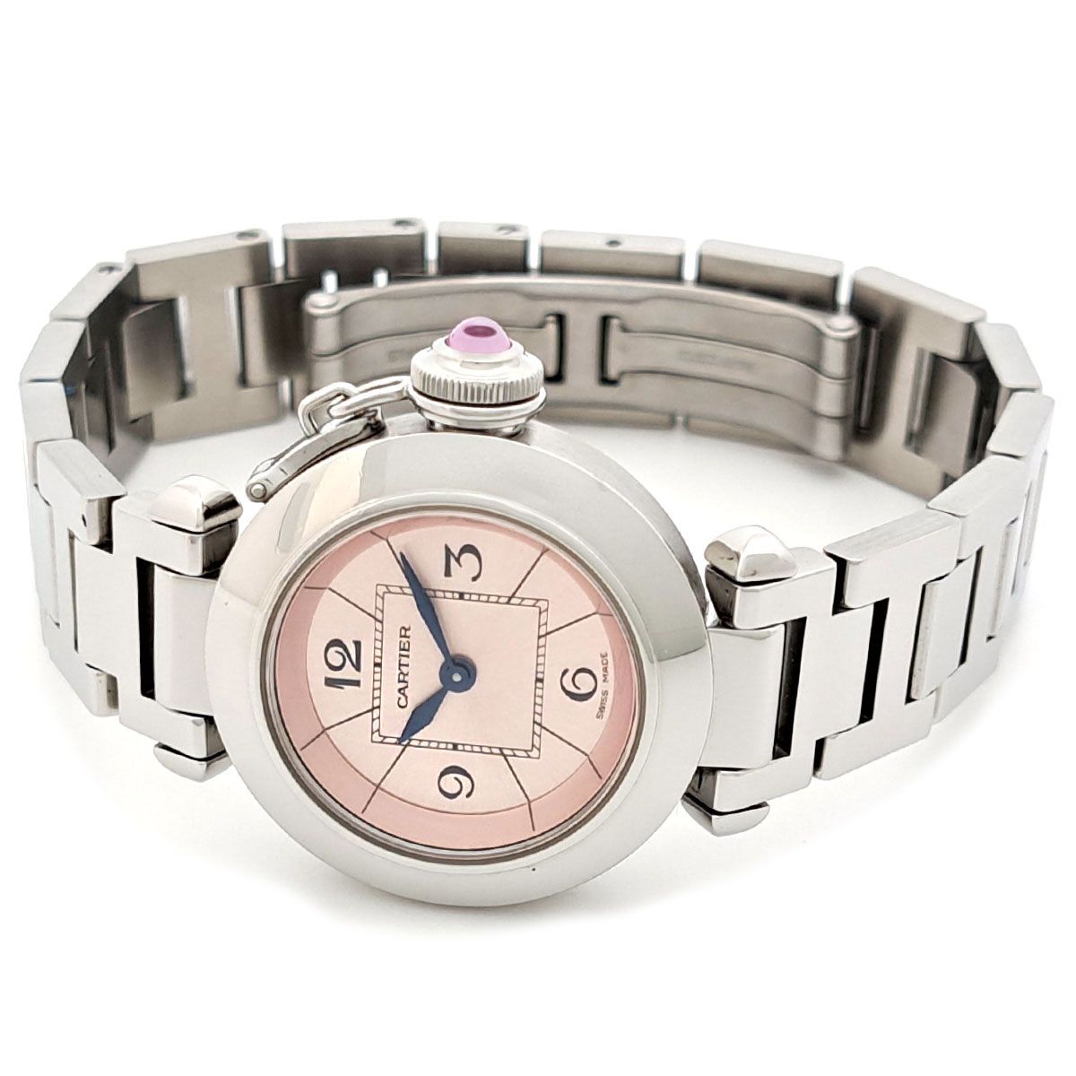 カルティエ ミス パシャ ウォッチ W3140008 クオーツ ステンレススティール レディース CARTIER 時計