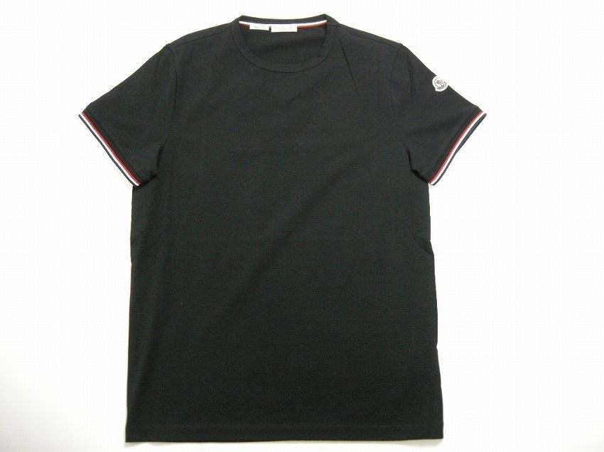 monclerサイズM■新品 本物■モンクレール ロゴ半袖Tシャツ TEE ブラック メンズ