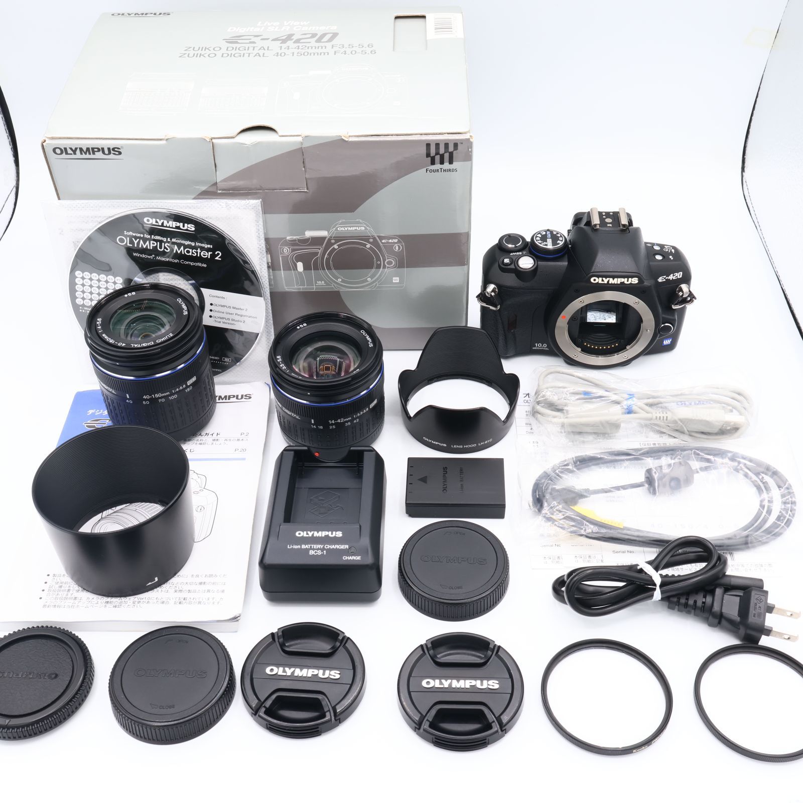 OLYMPUS オリンパス デジタル一眼レフカメラ E-420 ダブルズーム