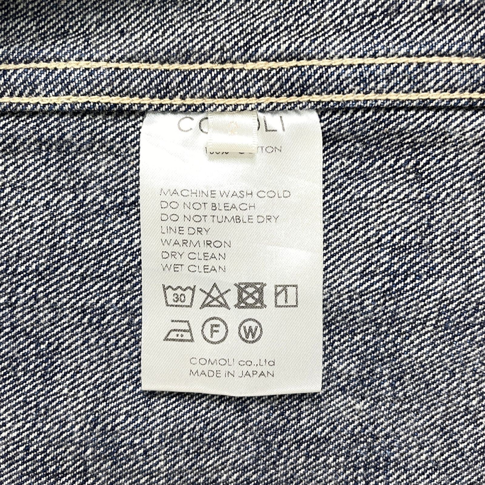 COMOLI コモリ W03-01002 デニム ワークジャケット デニム