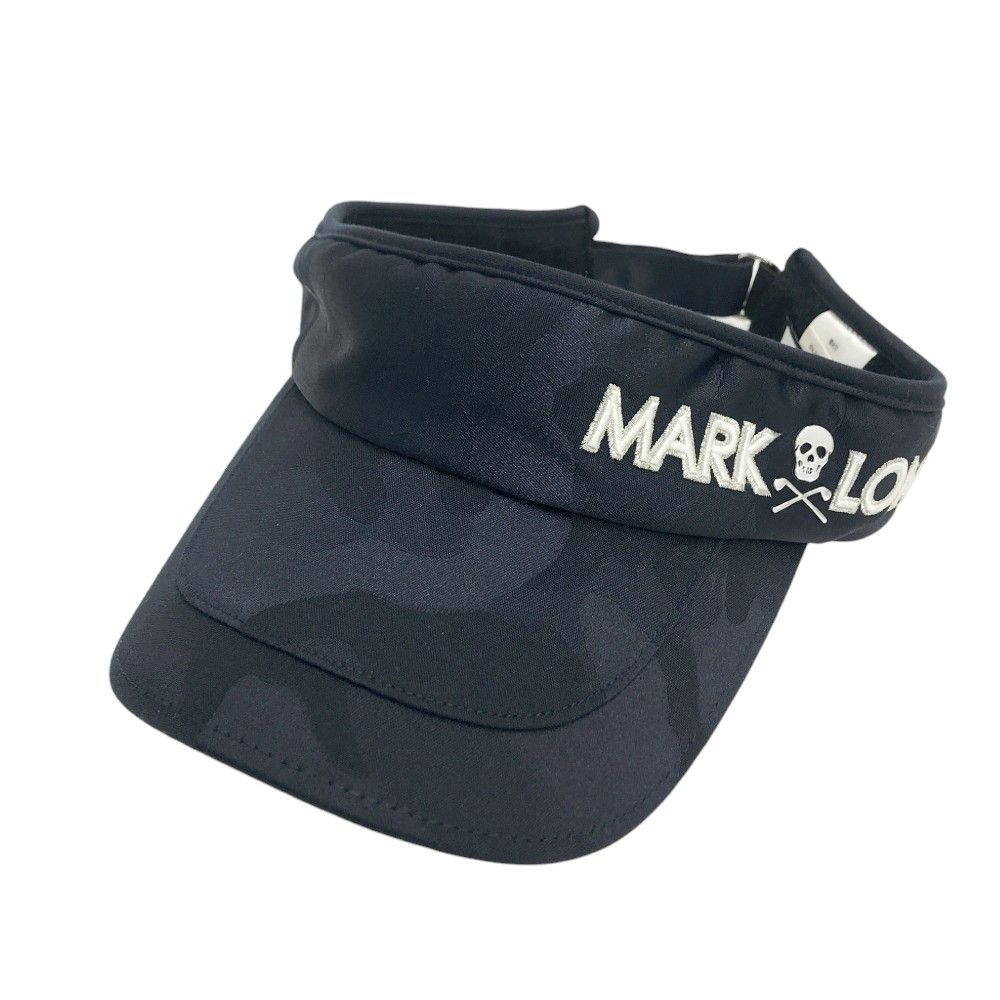 MARK&LONA マークアンドロナ サンバイザー スカル迷彩総柄 ロゴ ゴルフ MARK&LONA マークアンドロナ サンバイザー スカル 迷彩 カモフラ柄