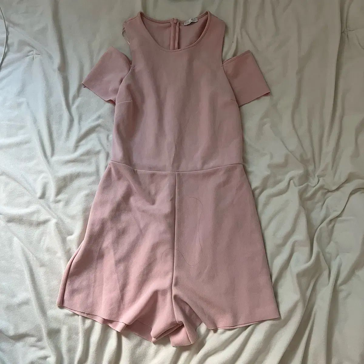 zara ベビー　オールインワン ZARA(ザラ) ベビーピンク オールインワン xs - メルカリ