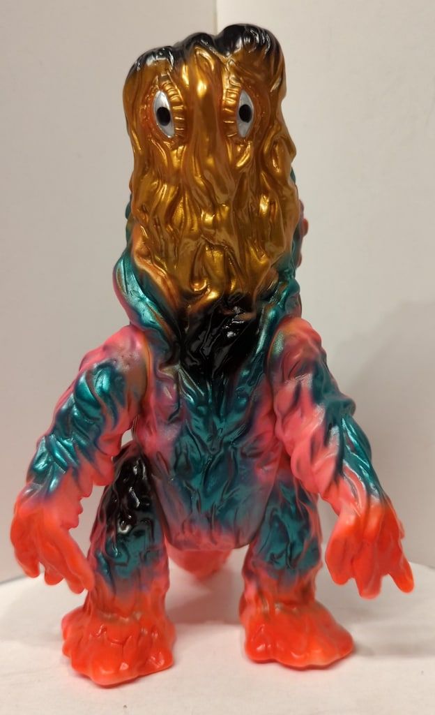 ブルマァク ブルマァクの怪獣シリーズ ゴジラ対ヘドラ ヘドラ 蛍光ピンク/金メタグリーン黒