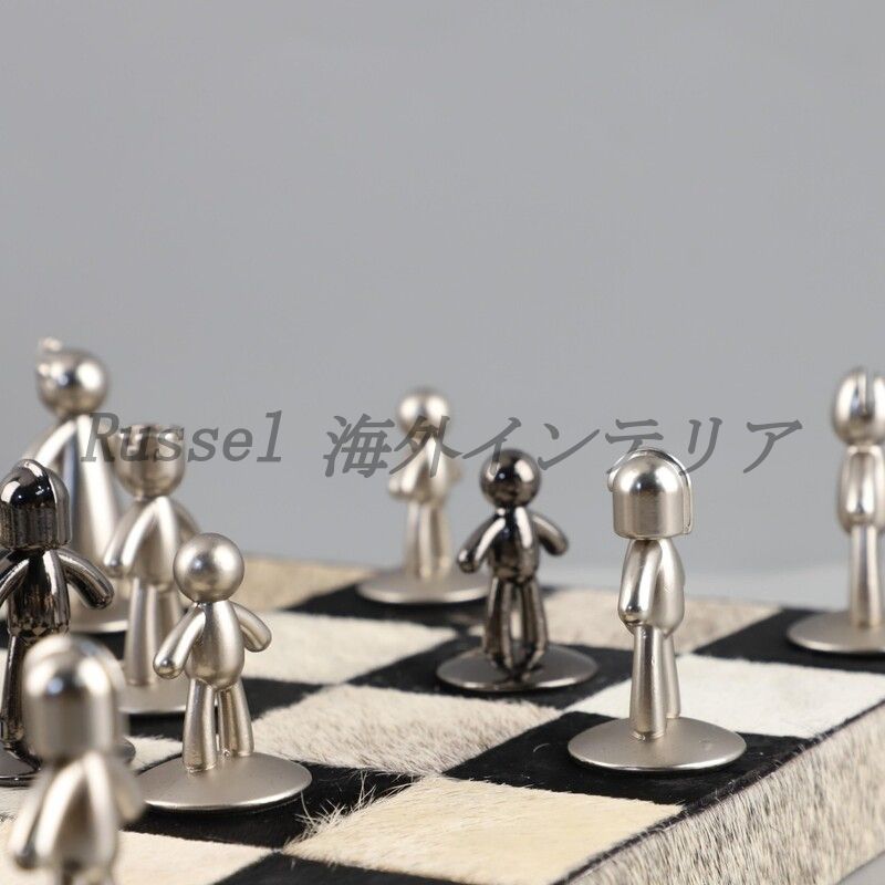 訳あり】チェス像 オブジェ レトロフィギュア インテリア おしゃれ 訳
