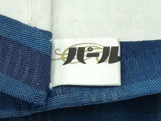 平和屋本店■希少　夏物　日本工芸会正会員　深石美穂　「潮の道」　市松花絽織　九寸開き名古屋帯　カラーコピー付き　逸品　CZAA4161s5 平和屋本店□希少 夏物 日本工芸会正会員 深石美穂 「潮の道」 市松花