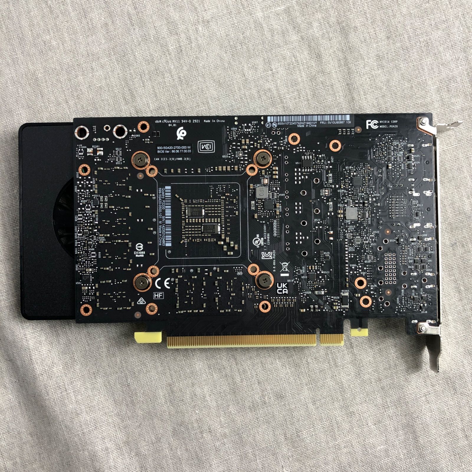 グラフィックボード NVIDIA QUADRO P2200【画面出力確認済】/GPU-240160（145038） - メルカリ