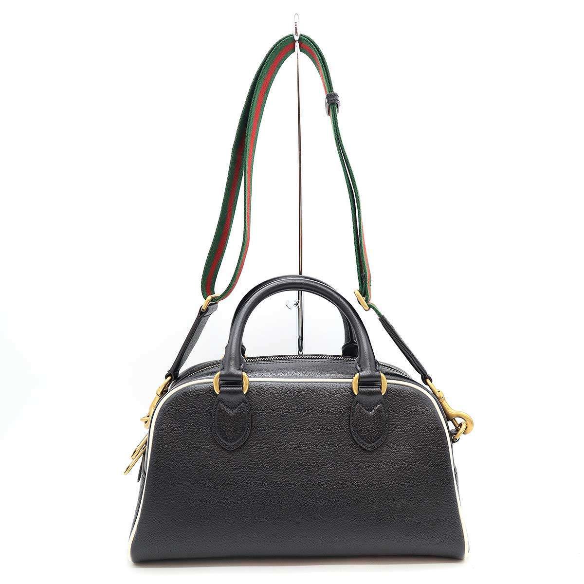 【GUCCI × adidas 】美品！ミニダッフルバッグ 702397 GUCCI グッチ ミニダッフルバッグ adidasコラボ 702397 レザー