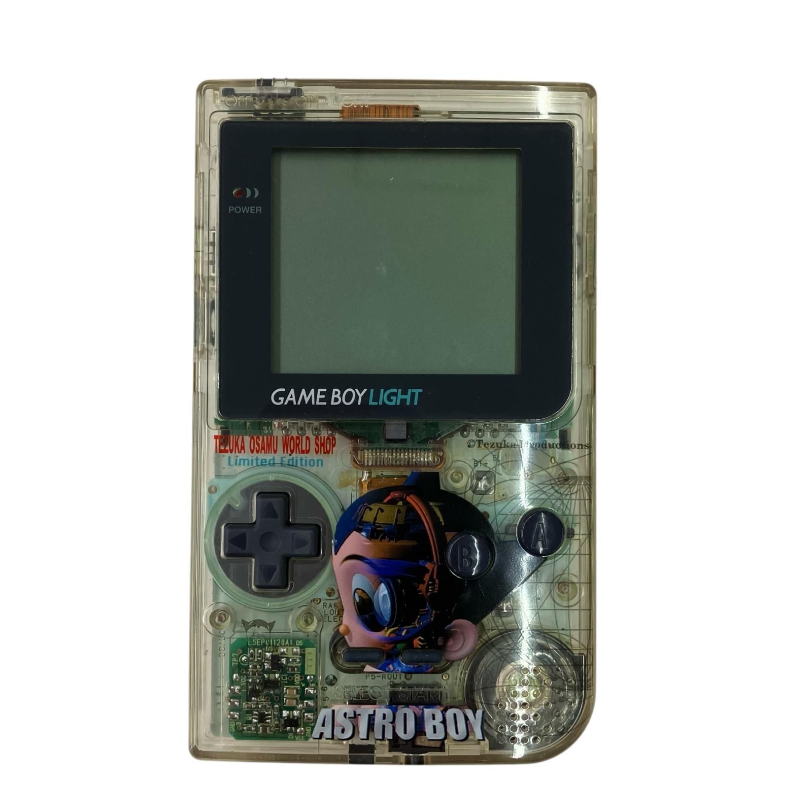 186000 現状品 Nintendo 任天堂 ニンテンドウ GAME BOY LIGHT ゲームボーイ 手塚治虫 記念品 鉄腕アトム MGB-001 スケルトン