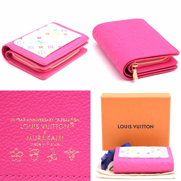 美品✨　現行　希少カラー　ルイヴィトン ポルトフォイユ・クレア 財布　ピンク LOUIS VUITTON - 美品✨ 現行 希少カラー ルイヴィトン