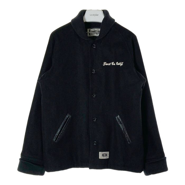 ☆FUCT ファクト SSDD 両面刺繍 袖レザースタジャン ファラオ